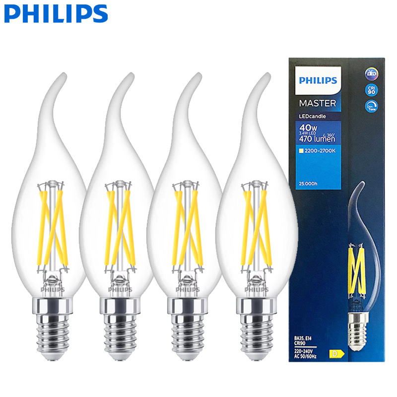 Philips Bulb Led Classic - ฟิลิปส์ มาสเตอร์ LED เทียน E14 หลอดไส้