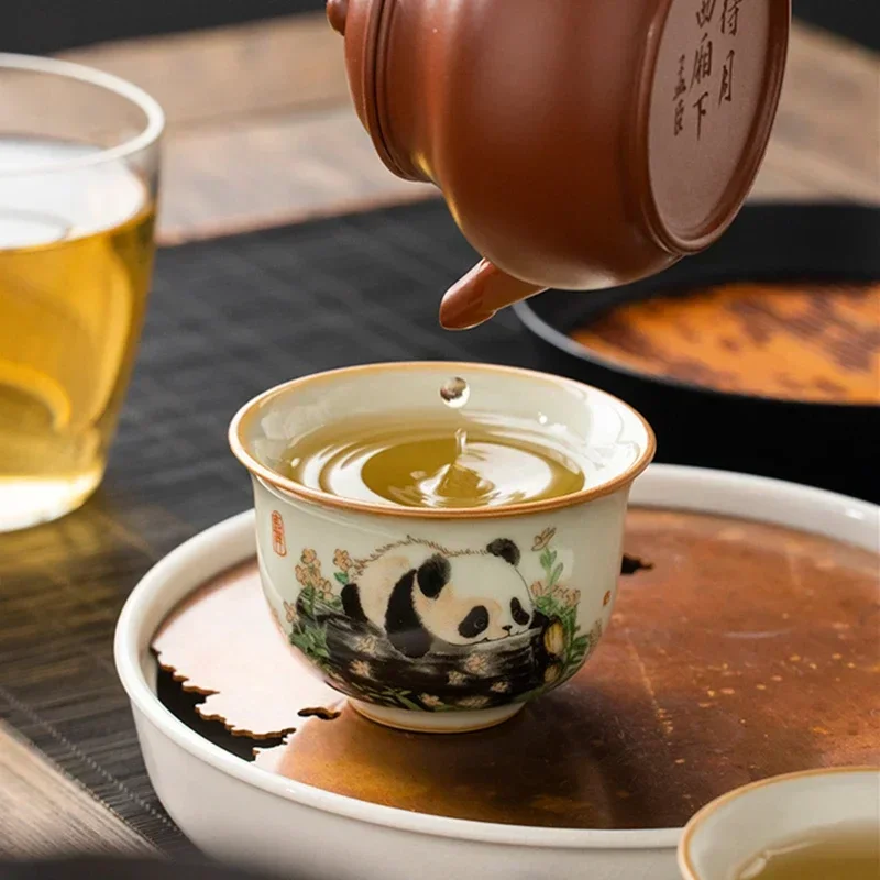 1 Pc ประเพณีจีน Ru เตาเผาเซราม - Korean Tea Set บทวิจารณ์และราคา