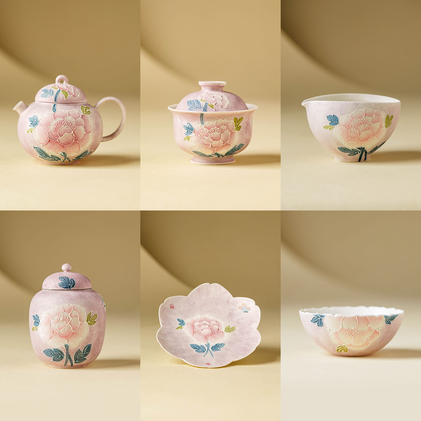 ชุดน้ำชาเซรามิกจีนโบราณลายดอกโ - Korean Tea Set บทวิจารณ์และราคา