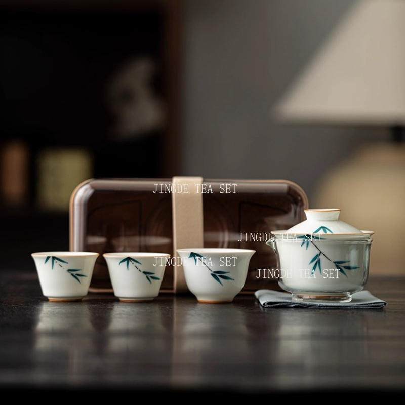 แบบพกพาเซรามิคหม้อชาและชุดถ้วย - Korean Tea Set บทวิจารณ์และราคา