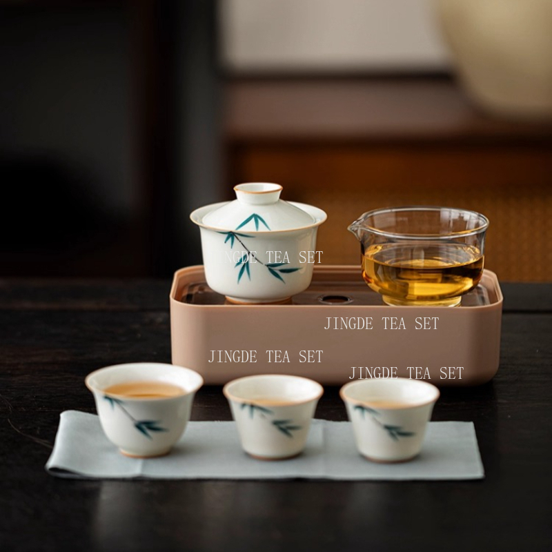 แบบพกพาเซรามิคหม้อชาและชุดถ้วย - Korean Tea Set บทวิจารณ์และราคา
