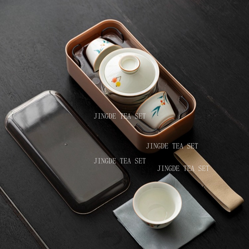 แบบพกพาเซรามิคหม้อชาและชุดถ้วย - Korean Tea Set บทวิจารณ์และราคา