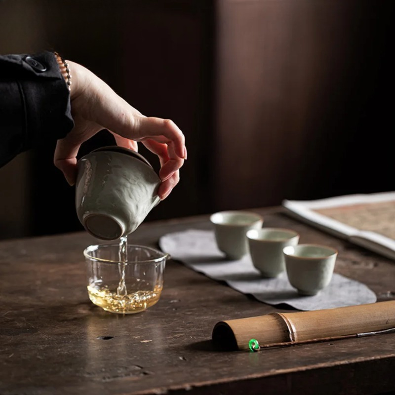 ชุดถ้วยชาแก้วนูนลายทำมือสไตล์บ - Korean Tea Set บทวิจารณ์และราคา