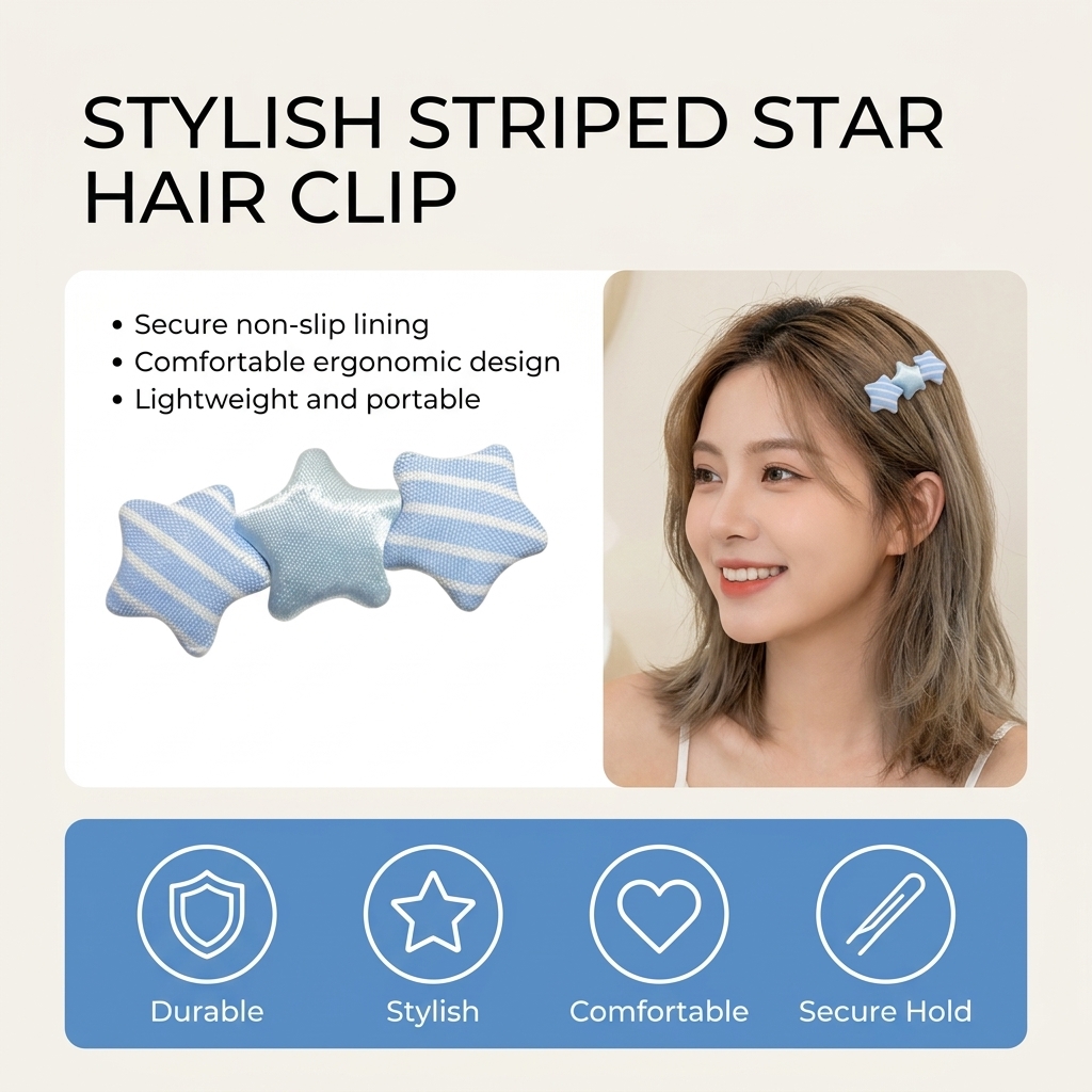 กิ๊บติดผมรูปดาวน่ารักสำหรับผู้ - Korean Girls Lifestyle บทวิจารณ์และราคา