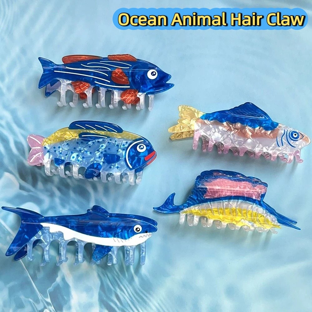 กิ๊บติดผมรูปสัตว์ทะเล กิ๊บหนีบ - Korean Women Lifestyle บทวิจารณ์และราคา
