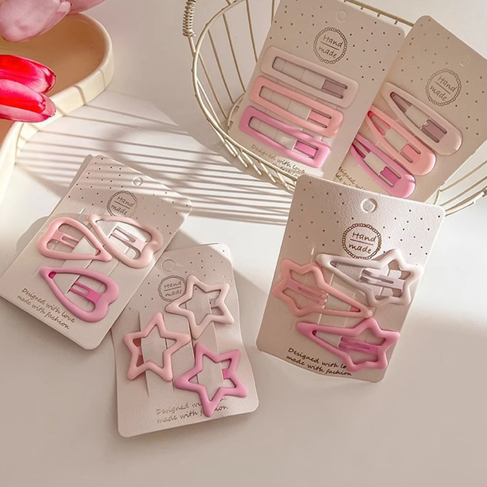 เข็มกลัดติดผมสไตล์หวาน 3 ชิ้น  - Korean Women Lifestyle บทวิจารณ์และราคา