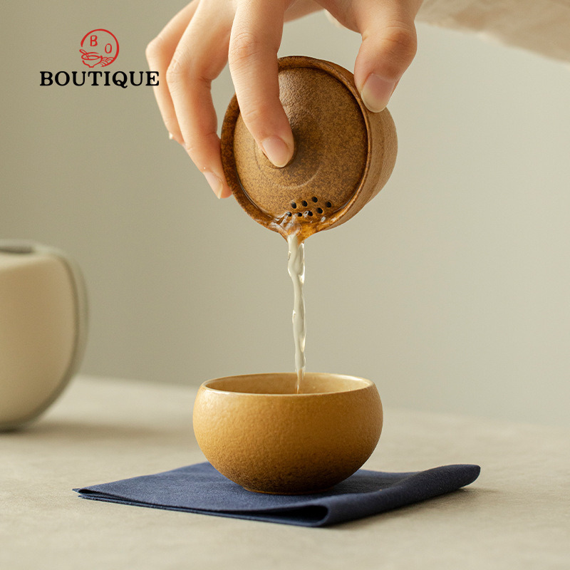 ชุดน้ำชาพกพาแบบดินเผาหยาบ ชุดถ - Korean Tea Set บทวิจารณ์และราคา