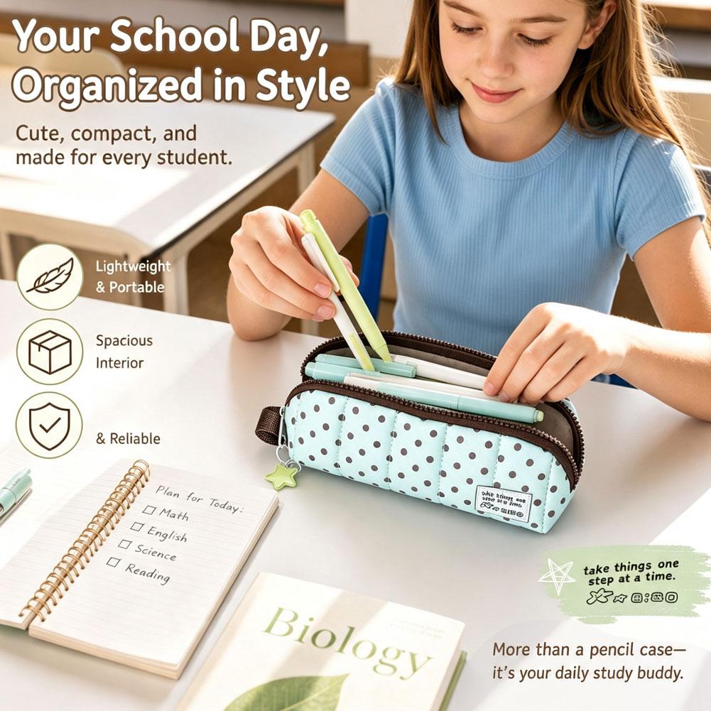 กระเป๋าใส่ปากกาความจุขนาดใหญ่  - Korean Student Lifestyle บทวิจารณ์และราคา